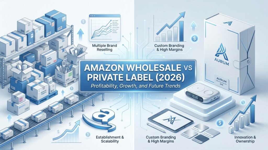 Amazon FBA, Amazon Wholesale vs Private Label, Amazon business models 2026, eCommerce profitability, Amazon selling strategies