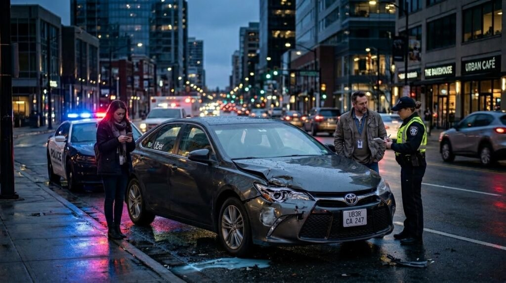 rideshare accident, Uber accident steps, Lyft accident help, accident checklist 2026, personal injury rideshare, Uber insurance, Lyft claims, passenger rights, accident evidence, legal advice rideshare